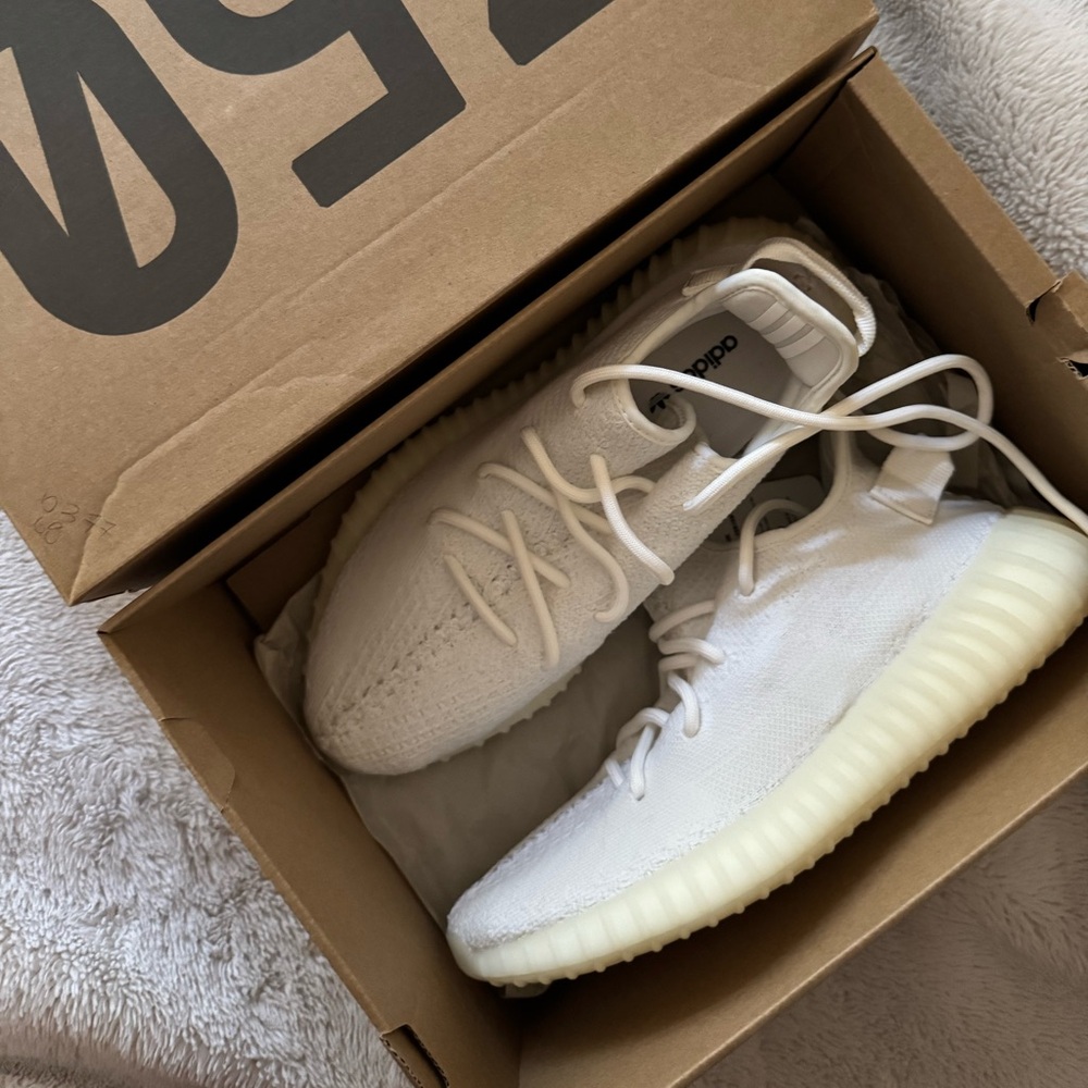 Yeezy adidas white cream